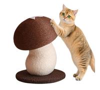 Cat Post - Scrather Mushroom Design | Vertical Interactive Toy Furniture Guard | Furniture Saver Training Toy for the Bedroom Home Living Room Play Area