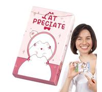 Cat Preciate Tarot Cards Deck, Adorable Fortune Telling Oracle Card Divination, Board Games, Standard Tarot Set for Spiritual Readings, Fate Predictions, and Friends Gatherings