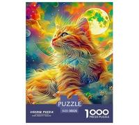 Cat Premium Jigsaw Puzzle Designed for Relaxed Evenings, Featuring Fantasy with Refined British Visual Appeal, Suitable for Adults And Families Seeking Calm Focus 38x26cm/1000pcs