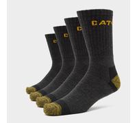 CAT Premium Work Sock Pack of 4, Black 6-9