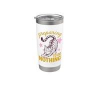 Cat Preparing to Do Nothing Funny Lazy Relaxation Humor Stainless Steel Insulated Tumbler