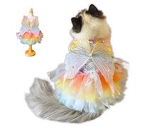 Cat Pretty Fairy Costume Clothing - Pet Cute Dress Outfit for Halloween Christmas Festival Cosplay Party (Small)