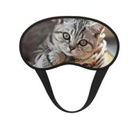 Cat Print Adjustable Eye Cover for Sleeping, Comfortable, Pressure-Free and Breathable Sleeping Masks