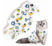 Cat Professional Recovery Suit，Body Suits for Abdominal Wounds or Skin Diseases，E-Collar Alternative for Cats, Onesie Cat Clothes After Surgery Collar & Cone Alternative