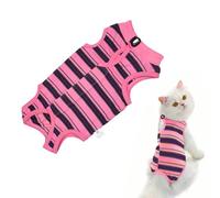 Cat Professional Recovery Suit，Body Suits for Abdominal Wounds or Skin Diseases，E-Collar Alternative for Cats, Onesie Cat Clothes After Surgery Collar & Cone Alternative