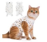 Cat Professional Recovery Suit，Body Suits for Abdominal Wounds or Skin Diseases，E-Collar Alternative for Cats, Onesie Cat Clothes After Surgery Collar & Cone Alternative