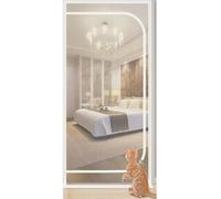 Cat-proof Pet Mesh Door 100 X 200 Cm, Scratch-resistant, Reinforced Cat Screen Door, Fly Screen Door, Cat-proof Door For Bedroom, Kitchen, For Patio Doors, Multiple Sizes, Pet-safe(90x210cm)