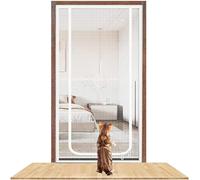 Cat-proof Pet Mesh Door 100 X 200 Cm, Scratch-resistant, Reinforced Cat Screen Door, Fly Screen Door, Cat-proof Door For Bedroom, Kitchen, For Patio Doors, Multiple Sizes, Pet-safe(95x205cm)
