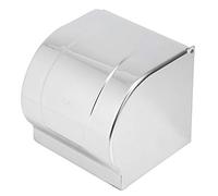 Cat Proof Toilet Paper Holder, Stainless Steel Roll Paper Holder Wall Mount Toilet Paper Box with Cover for Home Bathroom