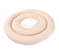 Cat Protective Collar Waterproof Cloth Anti Lick Cone Size S Beige | Smooth Hand Feel, Not Easy to Deform, Filled with PP Cotton, for Kitten under 2kg and Adult Cats
