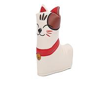 Cat PU Leather Putter Head Cover, Magnetic Closure Golf Club Headcover for L Type Blade Putters, Waterproof Plush Lined with Cute Embroidered Design