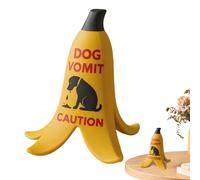 Cat Puke Caution Sign, Desk Decoration Sign, Banana Peel Shape Cat Dog Vomit Caution Desktop Decor for Living Room Bedroom Study Apartment Desk Nightstand Coffee Table Bookshelf Home