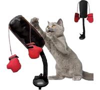 Cat Punching Bag Toy, Interactive Cat Boxing Toys for Indoor Cats, Funny Punching Bags Kitten Toy with Boxing Gloves, Creative Kitten Exercise Boxing Bag Toys, for Pet Supplies