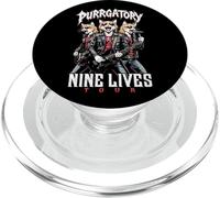 Cat Punk Heavy Metal Band Purrgatory Nine Lives Music Cats PopSockets PopGrip for MagSafe