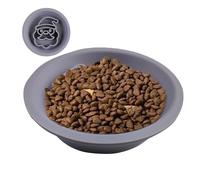 Cat Puppy Feeder - Silicone Cartoon Dish, Pet Food Bowl | Cute and Functional Double Tray for Slow Eating Dog Bows Made from Dog and Kittens This Playful Style Lightweight Feeding Accessories