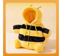 Cat Puppy Plush Outing Backpack, Cute Cat Carrier, Kittens Backpacks Carriers, Adjustable Crossbody Strap & Anti-Escape Hood, Kittens Backpacks Carriers, for Kitten, Puppy & Small Dogs (L,Bees)