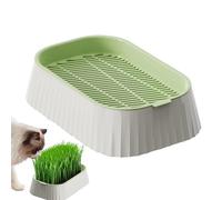 Cat Pusher Kit - Hydroponic Cat Pot, Double Level Soil- Growing Kit for Wheat and Home Gardening