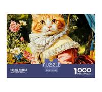 Cat Puzzle 1000 Pieces Adults Teens Challenging Brain Teaser Fun Smooth Cut Sturdy Board 70x50cm/1000pcs