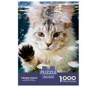 Cat Puzzle 1000 Pieces Adults Teens Leisure Time Brain Exercise Sturdy Box 70x50cm/1000pcs