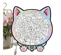 Cat Puzzle 135 Pieces, Animal Wooden Framed Board Toy & Educational Puzzle With Engaging Design for Boys Girls Youth Elderly Preschool Tabletop Home Decor Learning Activity and Family Fun