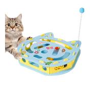 Cat Puzzle Box, Activity Labyrinth Box with Bell and Stimulating Angel, Cat Movement Toy, for Alone Time After Eating, Behavior Training in the Home, Play Area, Living Room