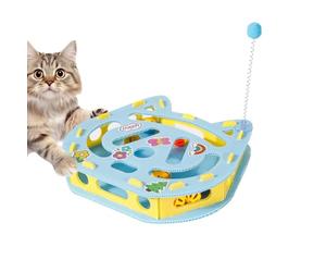 Cat Puzzle Box, Activity Labyrinth Box with Bell and Stimulating Angel, Cat Movement Toy, for Alone Time After Eating, Behavior Training in the Home, Play Area, Living Room