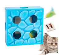 Cat Puzzle Box | Automatic Realistic Rotating Entertainment,Interactive Cat Puzzle - for Indoor Self-Play Boredom Birthday Outdoor Living Room Park
