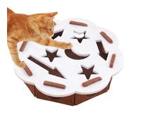 Cat Puzzle Box | Interactive Claw Grinder with 2 Bell Balls | Cat Scratch Puzzle Box | for Furniture Carpet Couch Corner Indoor Pet Kitten Grooming