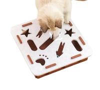 Cat Puzzle Box, with 2 Bell Balls Board Scratcher Interactive, Cat Scratch Enrichment Puzzle Box, for Grooming Kitten Pet Indoor Couch Corner Carpet