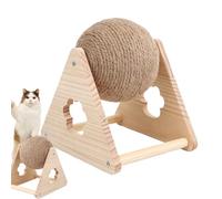 Cat Puzzle Box - Wooden Interactive Scratching Toy Box, Mentally Stimulating Maze | Indoor Game Curious Kittens, Fun Enrichment To Promote