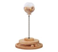 Cat Puzzle Cup, Cat Feeder Ball Interactive Game for Your Cat, Cat Kitten Spring Ball Kitty Toys Pet Puzzle Supplies Food Dispensing Birthday Gift Temptation Cat Treats