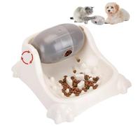 Cat Puzzle Feeder-4 Adjustable Difficulty Levels IQ Training Cat Treat Puzzle, Cat Slow Feeder Bowl, Cat Food Puzzle, Treat Dispensing Dog Toys for Dog/Cat