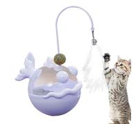 Cat Puzzle Feeder - Interactive Cat Puzzle Feeder, Treat Dispenser | Brain Stimulator Toy | for Indoor Kitten Slow Eating Weight Loss Boredom Relief Activity Mental Training Exercise Home Hunting