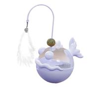 Cat Puzzle Feeder - Interactive Treat Dispenser Toy, Catnip Ball Teaser Trainer | Indoor Kitten Feeding Game for Eating Boredom Relief Exercise Mental Stimulation