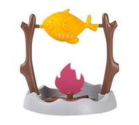 Cat Puzzle Feeder Toy, Cat Treat Dispenser Puzzle for Slower Eating Training, Keeps Pets Busy & Prevents Overeating, Includes Small Interactive Toys to Boost Appeal (Grey)