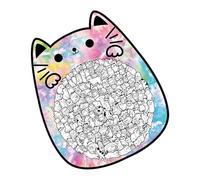Cat Puzzle for Children, 135 Pieces Cute Kitten Shape Challenge Game | Cat Motif Wooden Puzzle | For Adults Children Birthday Holiday Education Projects Decorations Parties Girls