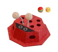 Cat Puzzle Games Ladybug Shape Interactive Maze Box with Balls