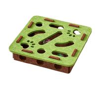 Cat Puzzle Toy, Interactive Bell Track Maze Box | Soft Felt 30x30x7.5cm Energy Burning Scratching Game Effortlessly Entertains Kittens For Living Room Indoor Play
