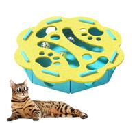 Cat Puzzle Toy - Interactive Indoor Felt Labyrinth Box for Cats, Enrichment Game to Promote Exercise Training for Kittens at Meals and Birthdays | For Home Balcony
