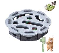 Cat Puzzle Toy & Interactive Toy - Cat Scratch Puzzle Enrichment Box with Bell Balls, Self-Play Boredom Busters for Cats to Stimulate Hunting Instincts & Mental Exercise (#4)