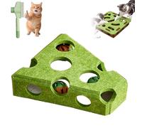 Cat Puzzle Toy & Interactive Toy - Cat Scratch Puzzle Enrichment Box with Bell Balls, Self-Play Boredom Busters for Cats to Stimulate Hunting Instincts & Mental Exercise (#7)