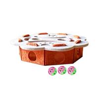 Cat Puzzle Toy Made of Felt - Interactive Maze for Cats, Thinking Ability, Activity and Solo Playtime, Soft Materials for Safety and Fun, Perfect for Indoor Players