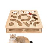 Cat Puzzle Toy - Scratching Box Game | with Bell Ball for Mental Promotion | for Game Training Teething and Boredom for Kittens and Cats Indoor Outdoor