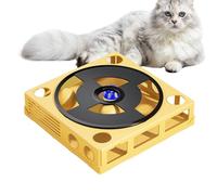 Cat Puzzle Toy, Strategy Game, Treat Maze Box, Interactive Turntable Toys, Enrichment Puzzles for Smart Cats, Home, Living Room, Bedroom, Playroom, Pet Corner, Pets Rooms, 9.84 x 9.84 x 2.36 inches