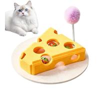 Cat Puzzle Toys Interactive Cheese Shape Fun Felt Entertainment