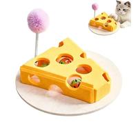 Cat Puzzle Toys Interactive Cheese Shape Fun Felt Entertainment