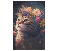 Cat Puzzles 1000 Pieces Wooden Jigsaw Puzzle for Adults Brain Exercise Challenge Game Gift for Kids Children Jigsaws （78×53cm）