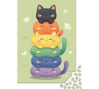 Cat Pyramid 1000 Piece Puzzle for Relaxing Weekends, 70x50cm/1000pcs