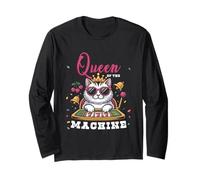 Cat Queen of The Slot Machine Casino Gambling Lover Gambler Long Sleeve T-Shirt