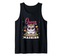 Cat Queen of The Slot Machine Casino Gambling Lover Gambler Tank Top